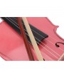 New 3/4 Acoustic Violin Case Bow Rosin Pink