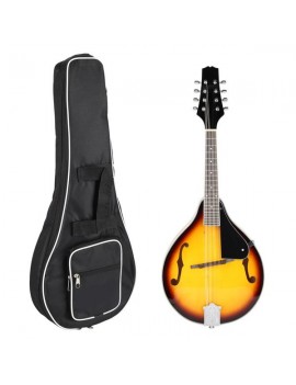 IRIN Wooden Classic Mandolin 8 String Guitar with Carry Storage Bag