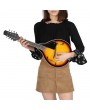 IRIN Wooden Classic Mandolin 8 String Guitar with Carry Storage Bag
