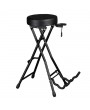 Glarry Foldable Guitar Stand Playing Stool Stand Footstool