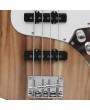 Glarry GJazz Bass with Electirc Bass Amplifier Power Wire Tools Burlywood