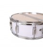 Glarry 14 x 5.5" Snare Drum Poplar Wood Drum Percussion Set White