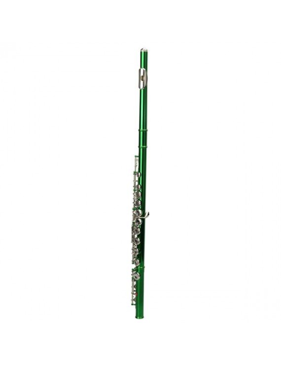 Cupronickel C 16 Closed Holes Concert Band Flute Green