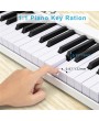 88 Keys Digital Home Piano Built-In Dual Speakers, Built-In Rechargeable Battery , Bluetooth , USB Out Or Midi Out, Piano Bag For Beginners Gift White